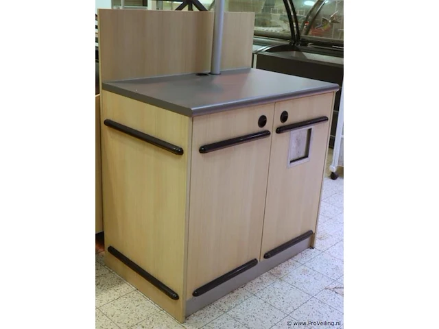 Serveerstation v.v. afvalsysteem - 100x65x125cm - afbeelding 1 van  5