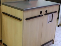 Serveerstation v.v. afvalsysteem - 100x65x125cm - afbeelding 1 van  5