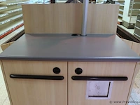 Serveerstation v.v. afvalsysteem - 100x65x125cm - afbeelding 2 van  5