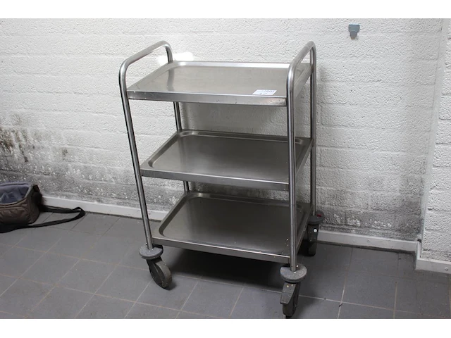 Serveerwagen met 3 etages. afmeting 63x 42 x 95 cm. - afbeelding 1 van  2