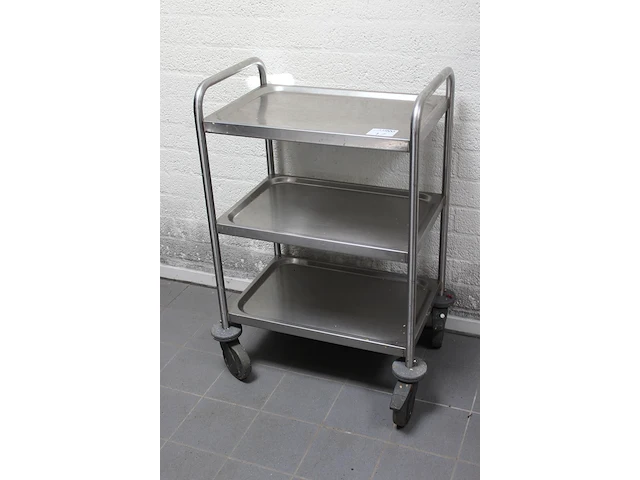 Serveerwagen met 3 etages. afmeting 63x 42 x 95 cm. - afbeelding 2 van  2