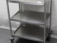 Serveerwagen met 3 etages. afmeting 63x 42 x 95 cm. - afbeelding 2 van  2