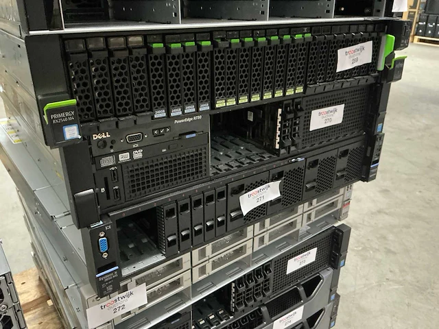 Server - dell - r730 - 2x e5-2678 v3 - afbeelding 1 van  3