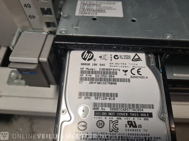 Server hp, proliant dl360p gen8, donkergrijs / antraciet - afbeelding 3 van  5
