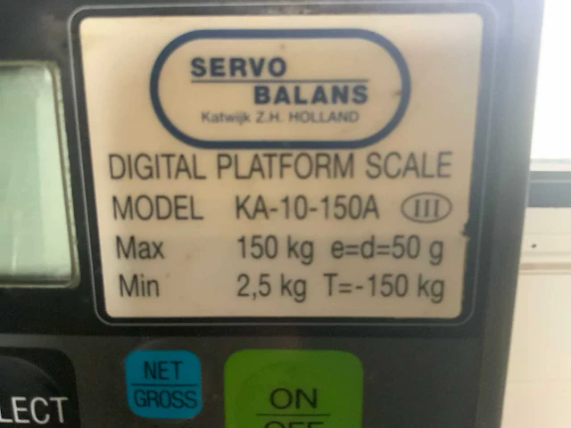 Servo balans plateau weegschaal - afbeelding 4 van  4