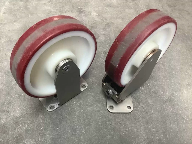 Set (4 stuks) zwenk- en bokwiel ø 20 cm (4x) - afbeelding 2 van  7