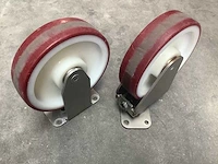 Set (4 stuks) zwenk- en bokwiel ø 20 cm (4x) - afbeelding 2 van  7