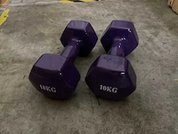 Set á 2 stuks 10kg dumbells - afbeelding 1 van  2