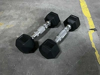Set á 2 stuks 2.5kg hexagon dumbells (2x) - afbeelding 1 van  2