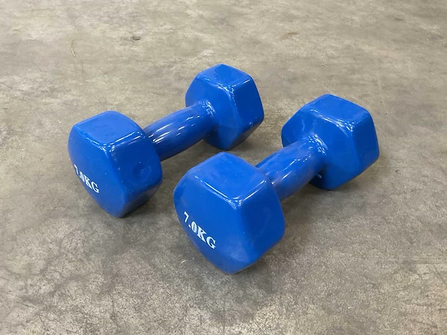 Set á 2 stuks 7kg dumbells - afbeelding 1 van  1