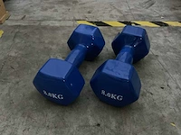 Set á 2 stuks 8kg dumbells - afbeelding 1 van  2
