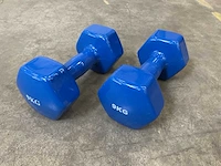 Set á 2 stuks 9kg dumbells (4x) - afbeelding 1 van  2