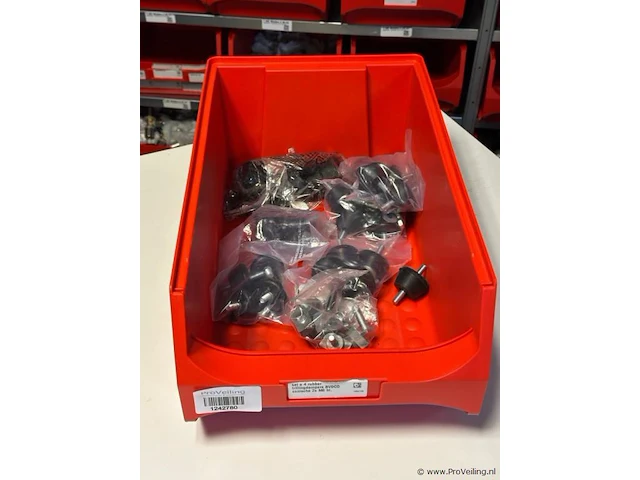 Set a 4 rubber trillingdempers bvdco conische 2x m8 bt - partij - afbeelding 1 van  4