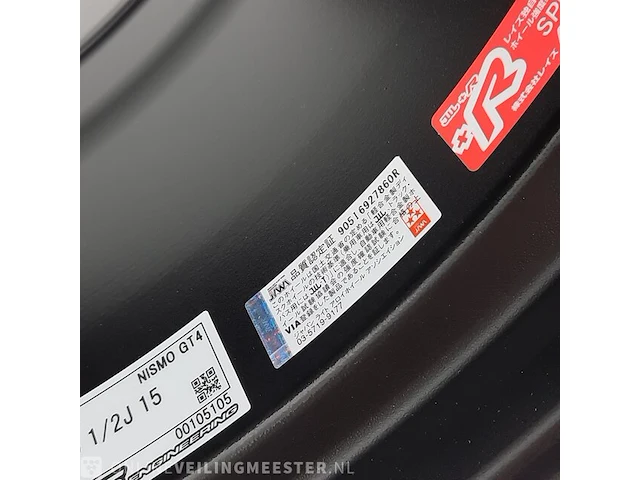 Set a 4x velg nismo, gt4 disc wheel / 5-114.3bk - afbeelding 8 van  40