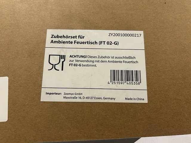 Set accessoires voor ambiente vuurtafel meateor - afbeelding 8 van  8