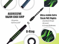 Set darts plastic + steel tips - afbeelding 2 van  4
