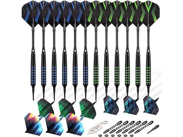 Set darts plastic + steel tips - afbeelding 4 van  4