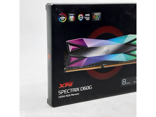 Set geheugenkaarten xpg, spectrix d60g 2x8gb 4133mhz pc4-33000 - afbeelding 3 van  8