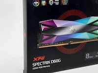 Set geheugenkaarten xpg, spectrix d60g 2x8gb 4133mhz pc4-33000 - afbeelding 3 van  8