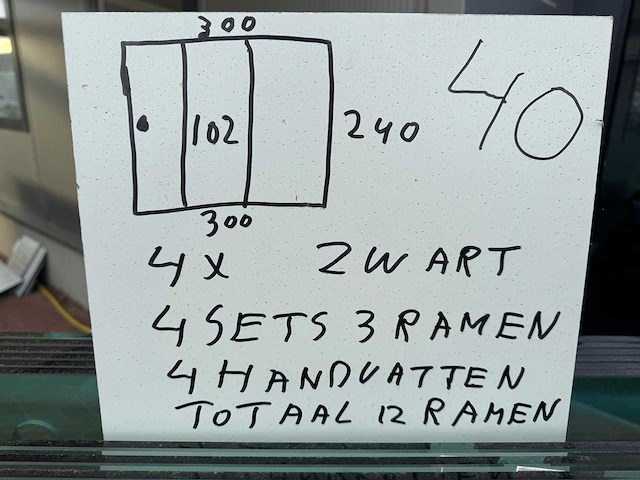 Set glaspanelen - 102x240 helder (4x3) - afbeelding 8 van  10