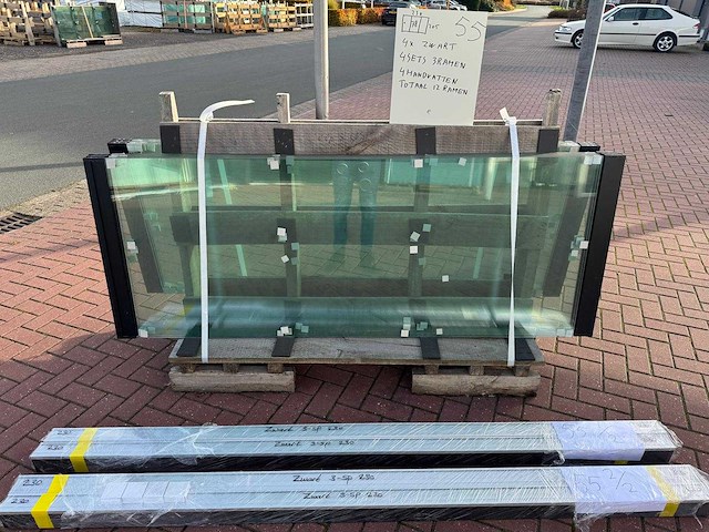 Set glaspanelen - 78x205 helder (4x3) - afbeelding 5 van  10