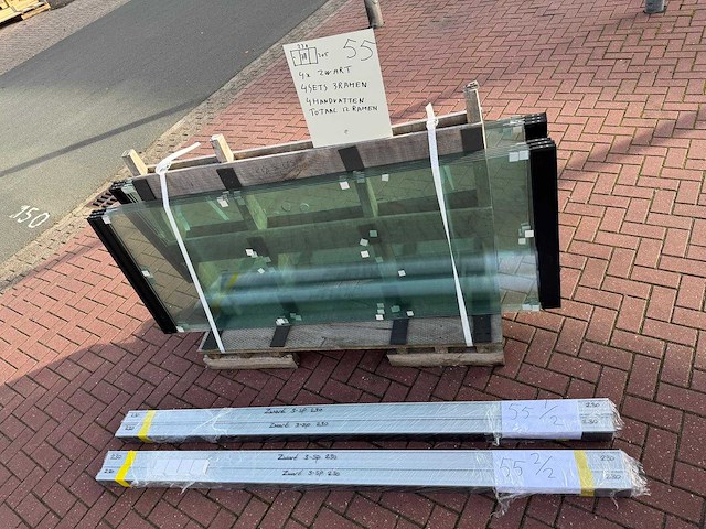 Set glaspanelen - 78x205 helder (4x3) - afbeelding 7 van  10
