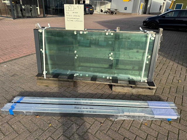 Set glaspanelen - 82x210 helder (4x3) - afbeelding 5 van  10