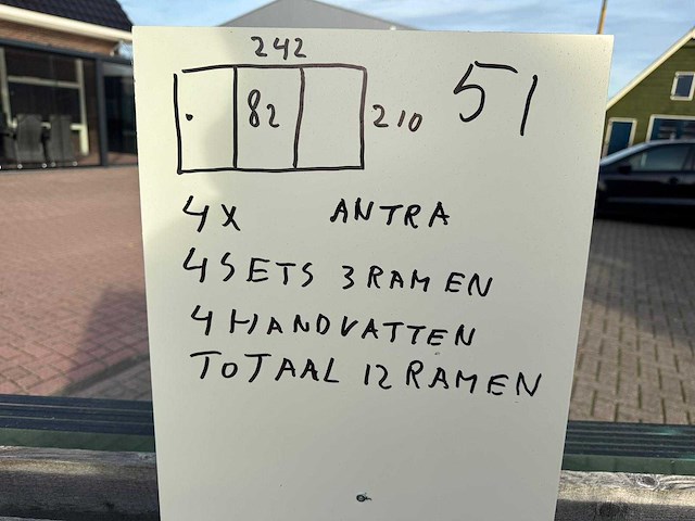 Set glaspanelen - 82x210 helder (4x3) - afbeelding 8 van  10