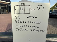 Set glaspanelen - 82x210 helder (4x3) - afbeelding 8 van  10