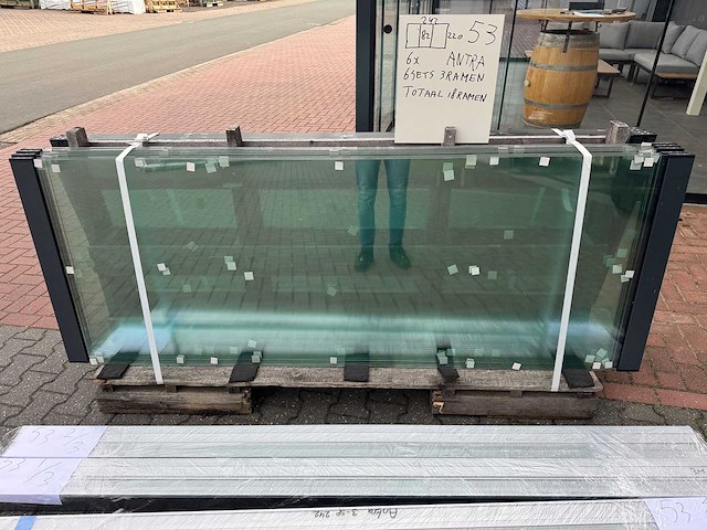 Set glaspanelen - 82x220 helder (6x3) - afbeelding 4 van  8