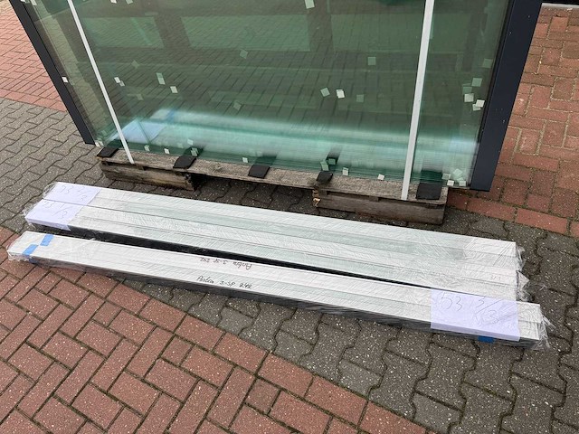 Set glaspanelen - 82x220 helder (6x3) - afbeelding 6 van  8