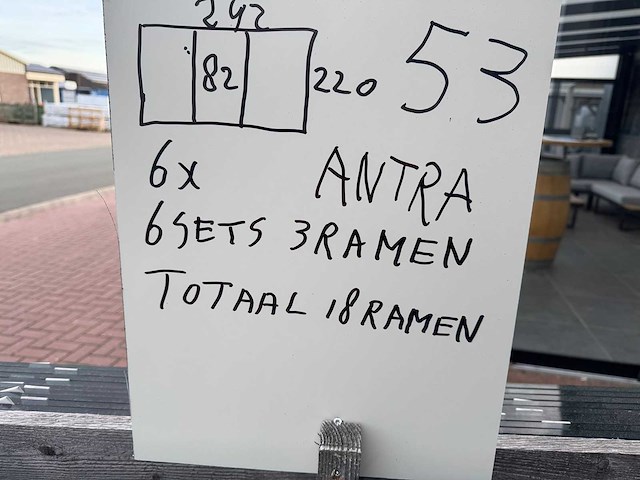 Set glaspanelen - 82x220 helder (6x3) - afbeelding 7 van  8