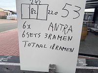 Set glaspanelen - 82x220 helder (6x3) - afbeelding 7 van  8