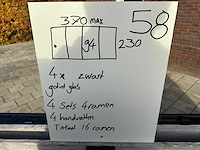 Set glaspanelen - 94x230 getint (4x4) - afbeelding 8 van  10