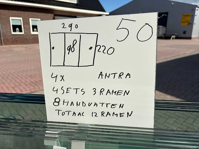 Set glaspanelen - 98x220 helder (4x3) - afbeelding 10 van  11