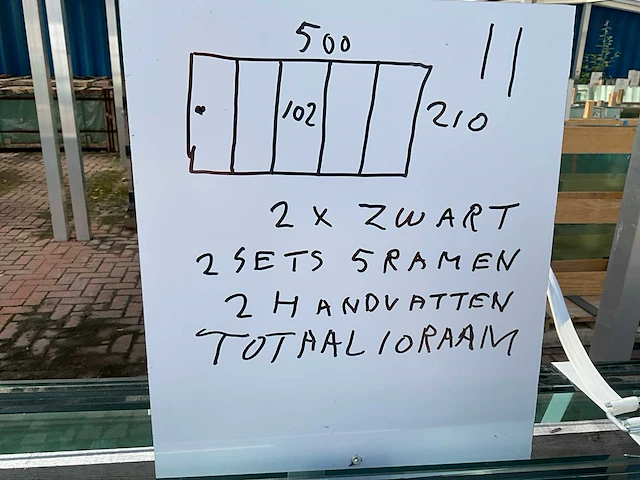 Set glaspanelen 102x210 helder (2x) - afbeelding 11 van  11