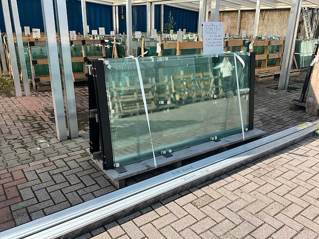 Set glaspanelen 102x210 helder (2x) - afbeelding 4 van  11