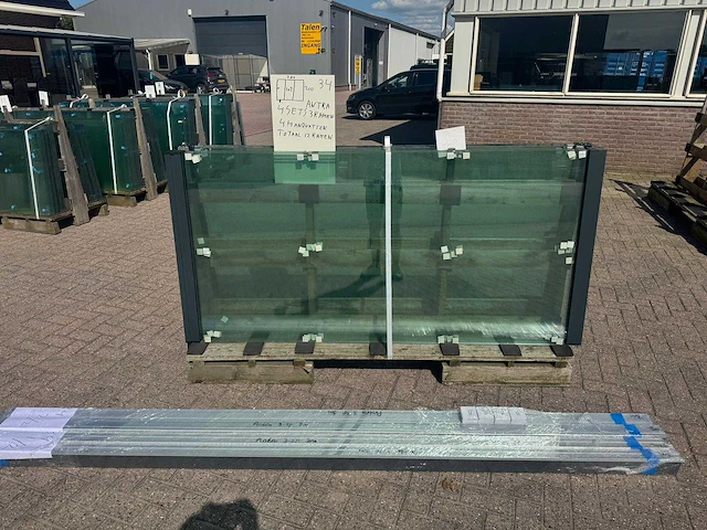 Set glaspanelen 102x210 helder (4x3) - afbeelding 4 van  9