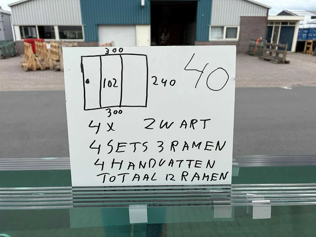 Set glaspanelen 102x240 helder (4x3) - afbeelding 8 van  10