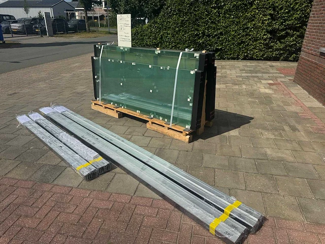 Set glaspanelen 78 & 98cm x 225 helder (4x4) & (4x3) - afbeelding 3 van  9