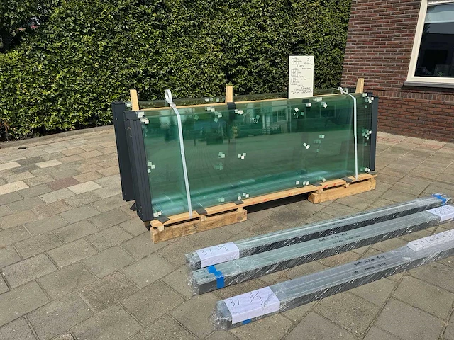 Set glaspanelen 82, 86 & 90cm x 260 helder (6x3) - afbeelding 4 van  9