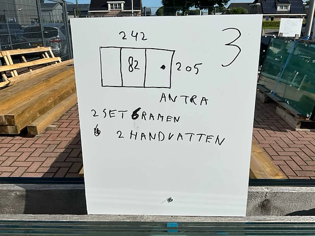 Set glaspanelen 82x205 helder (2x) - afbeelding 3 van  11