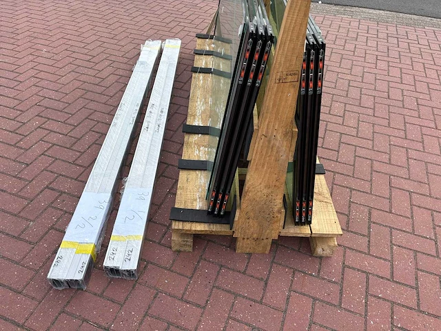 Set glaspanelen 82x205 helder (4x3) - afbeelding 5 van  10