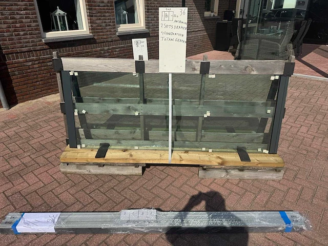 Set glaspanelen 82x220 helder (2x3) - afbeelding 6 van  9