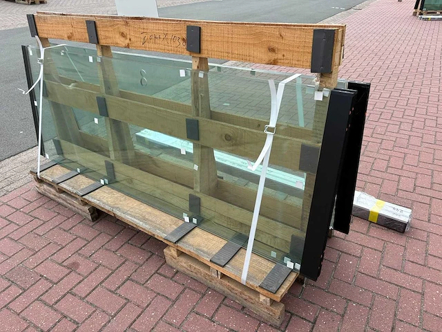 Set glaspanelen 82x230 helder (2x3) - afbeelding 6 van  10