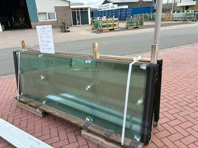 Set glaspanelen 82x250 helder (5x3) - afbeelding 4 van  10