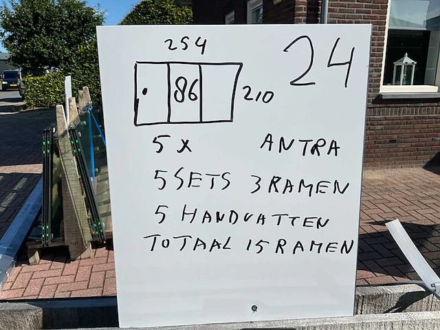 Set glaspanelen 86x210 helder (5x) - afbeelding 11 van  11