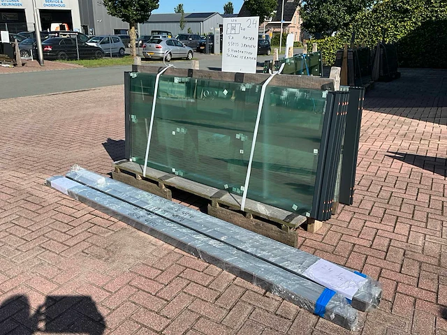 Set glaspanelen 86x210 helder (5x) - afbeelding 3 van  11