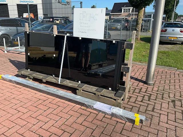 Set glaspanelen 86x215 getint (2x) - afbeelding 6 van  12
