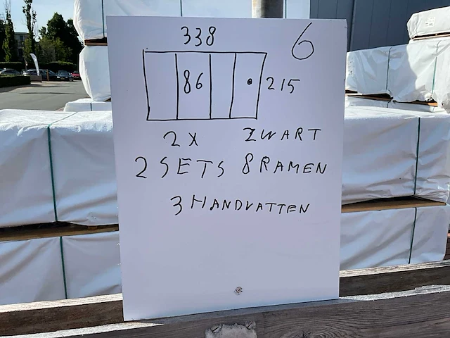 Set glaspanelen 86x215 helder (2x) - afbeelding 3 van  11